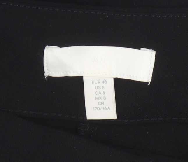 H&M Women’s Black UK 12 Bootcut Stretch Dress Trousers