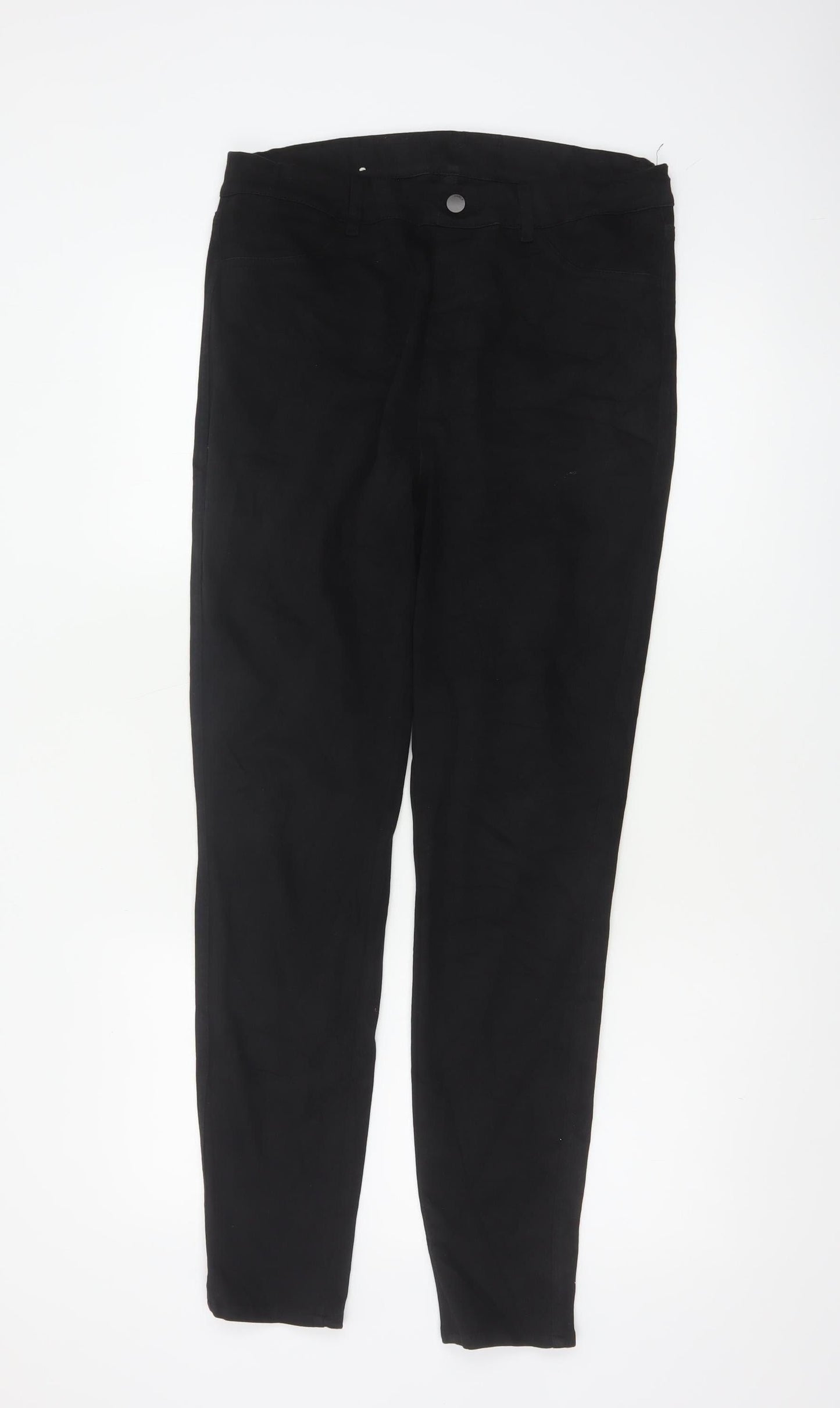Uniqlo Women’s Black L Skinny Stretch Trousers 30-31in Waist