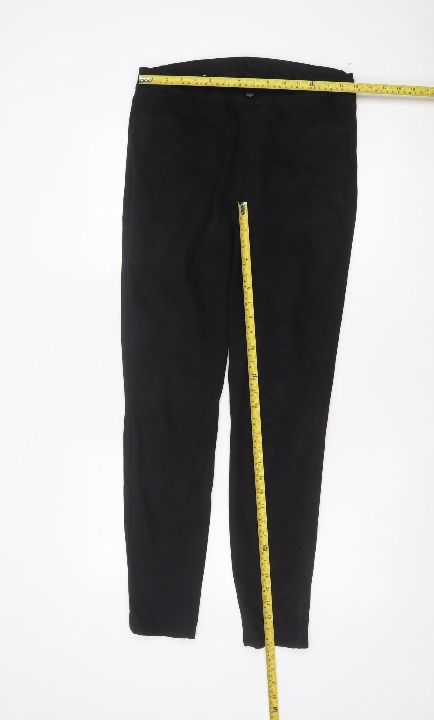 Uniqlo Women’s Black L Skinny Stretch Trousers 30-31in Waist