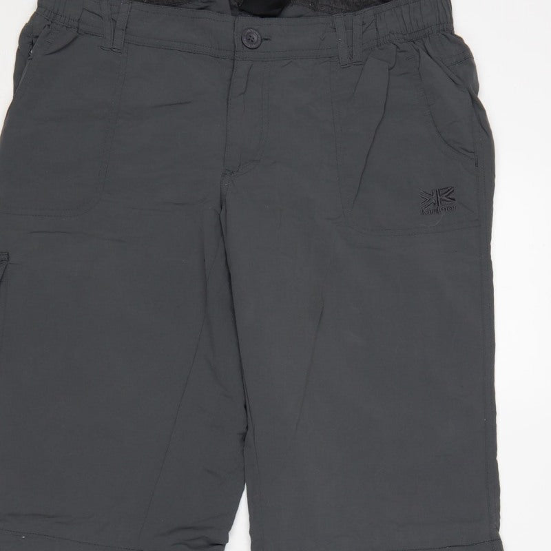 Karrimor Women Black UK 14 Convertible Cargo Trousers Outdoor Pockets