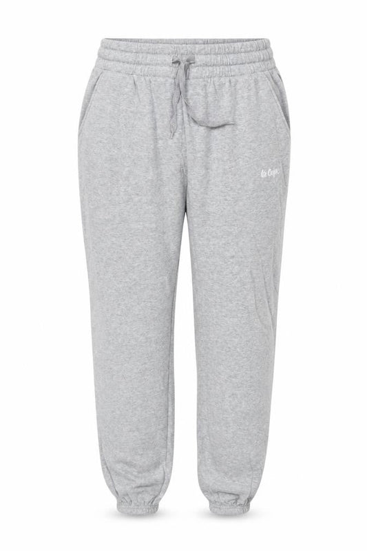 Lee Cooper Women Grey 2XL Jogger Sweatpants Logo Drawstring Pockets
