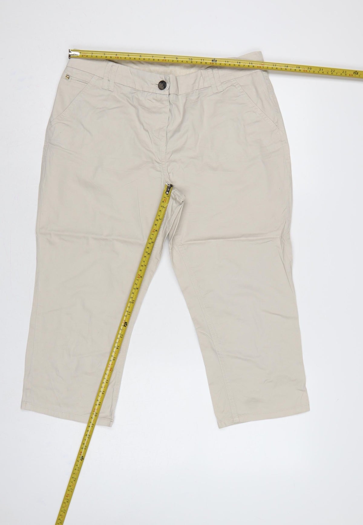 Maine New England Women’s Beige Size 12 Straight Leg Chino Trousers