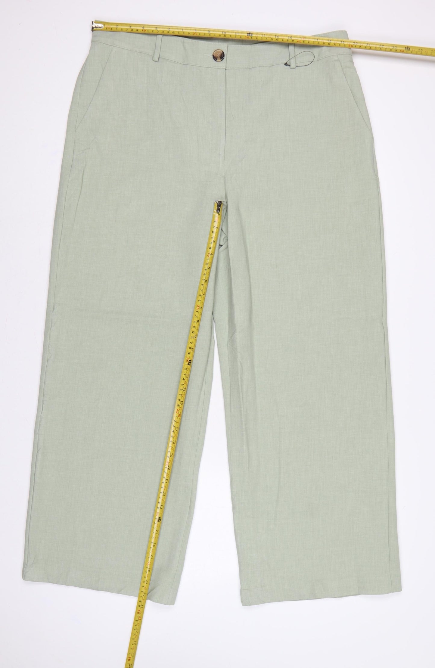 M&S Collection Women’s Green Size 20 Wide-Leg Dress Trousers