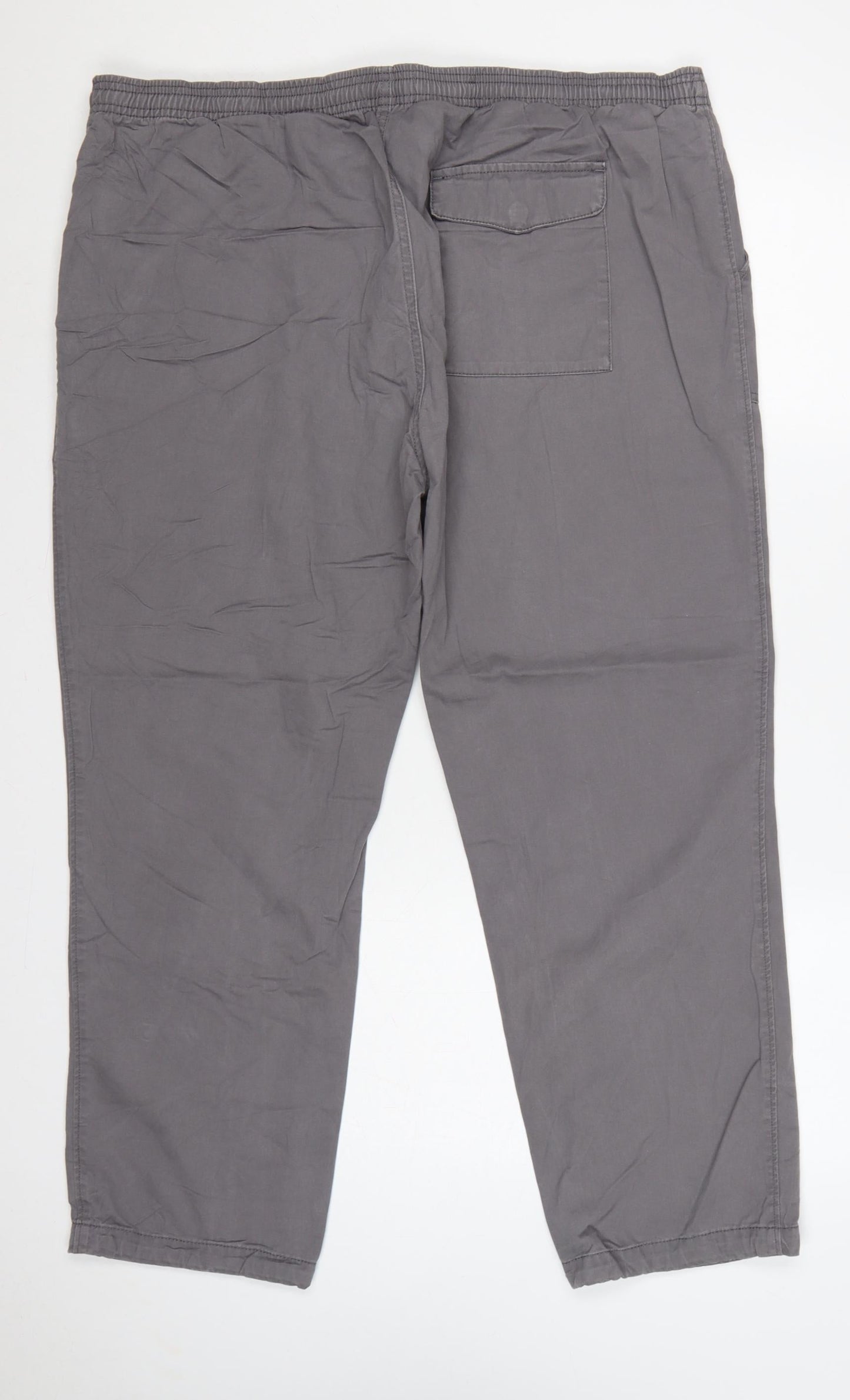 Marks and Spencer Men's Grey 44in Cotton Jogger Trousers 29in Leg