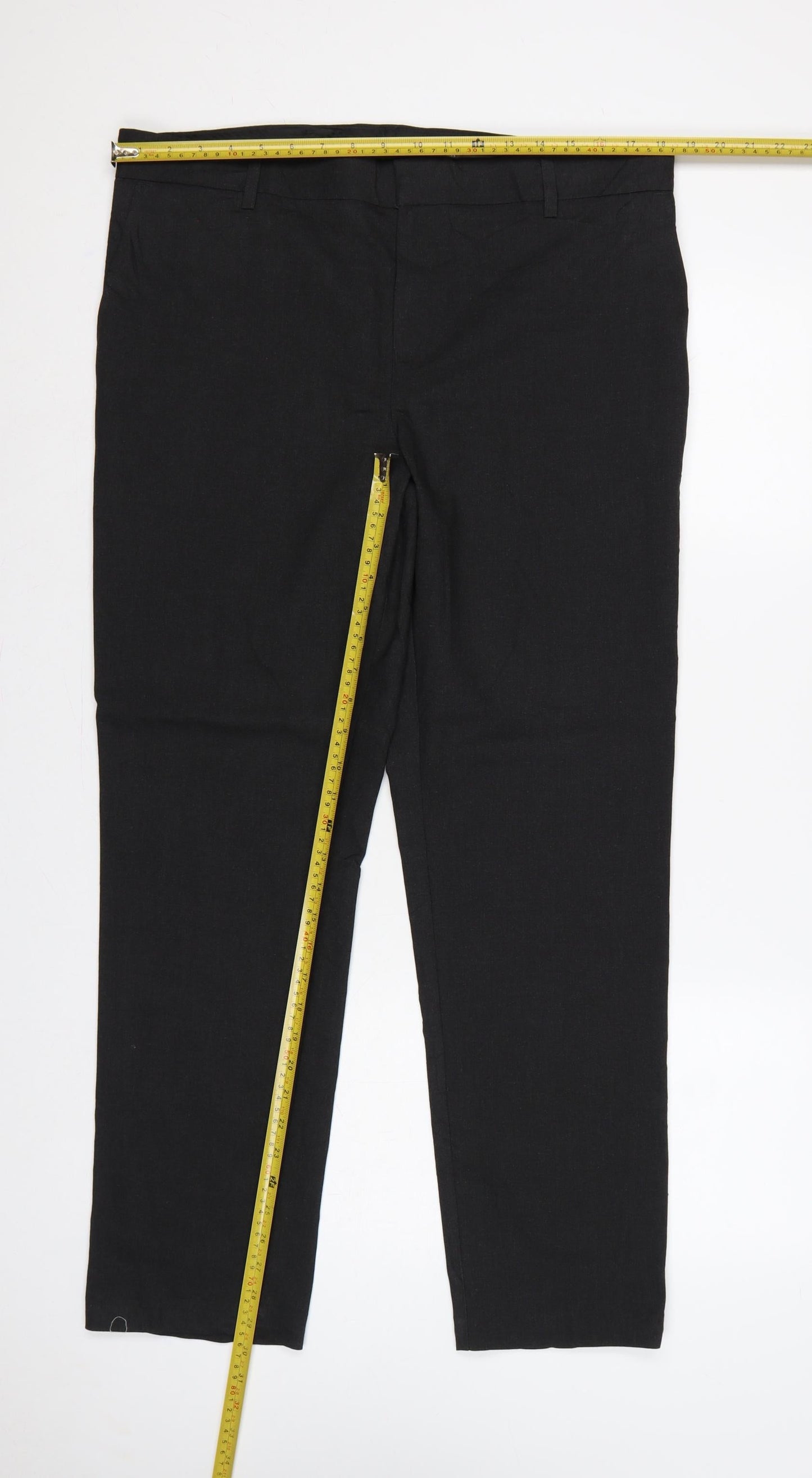 Marks & Spencer Boys Black 18 Plus School Dress Trousers 36in Waist