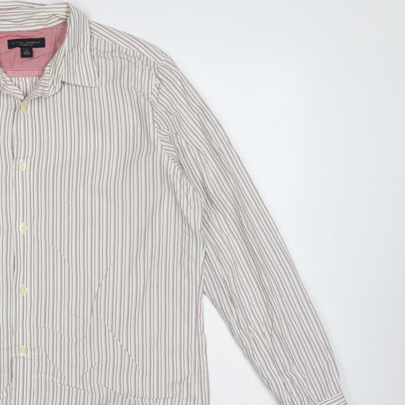 Banana Republic Men’s S Multicoloured Striped Classic Fit Button-Up Shirt