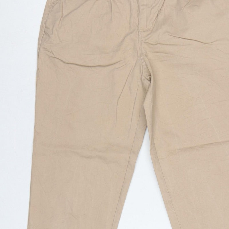 ASOS DESIGN Women’s Beige Petite UK 6 Tapered Chino Trousers