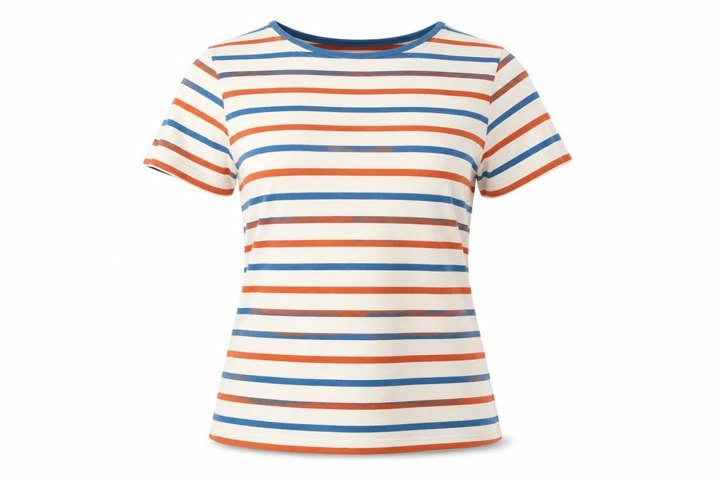 Seasalt Women Multicoloured UK 10 Sailor Striped Organic Cotton T-Shirt