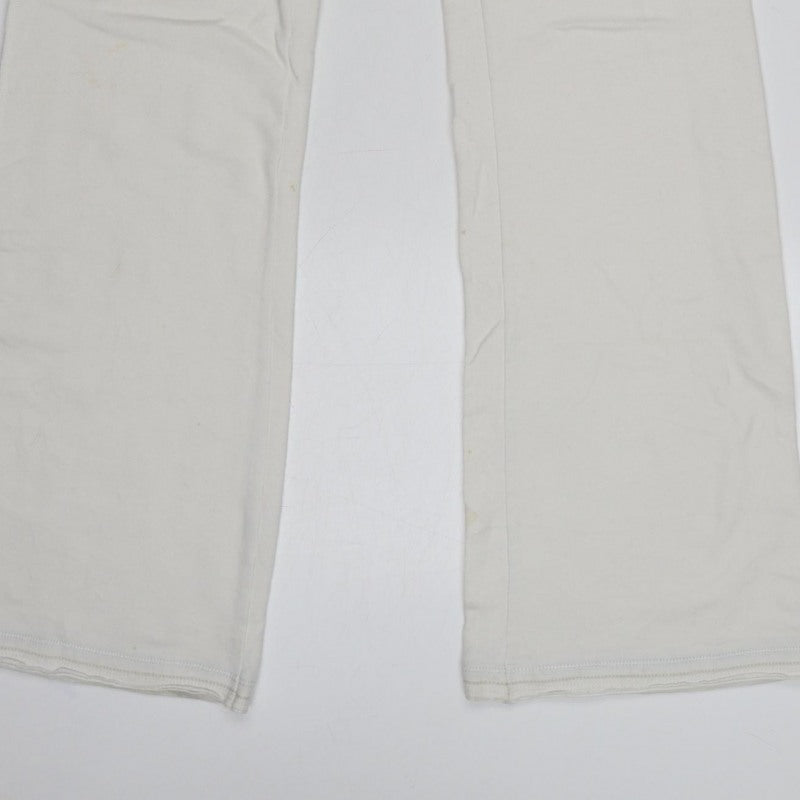 Abercrombie & Fitch Women’s Ivory L Flared Sweatpants Drawstring Logo