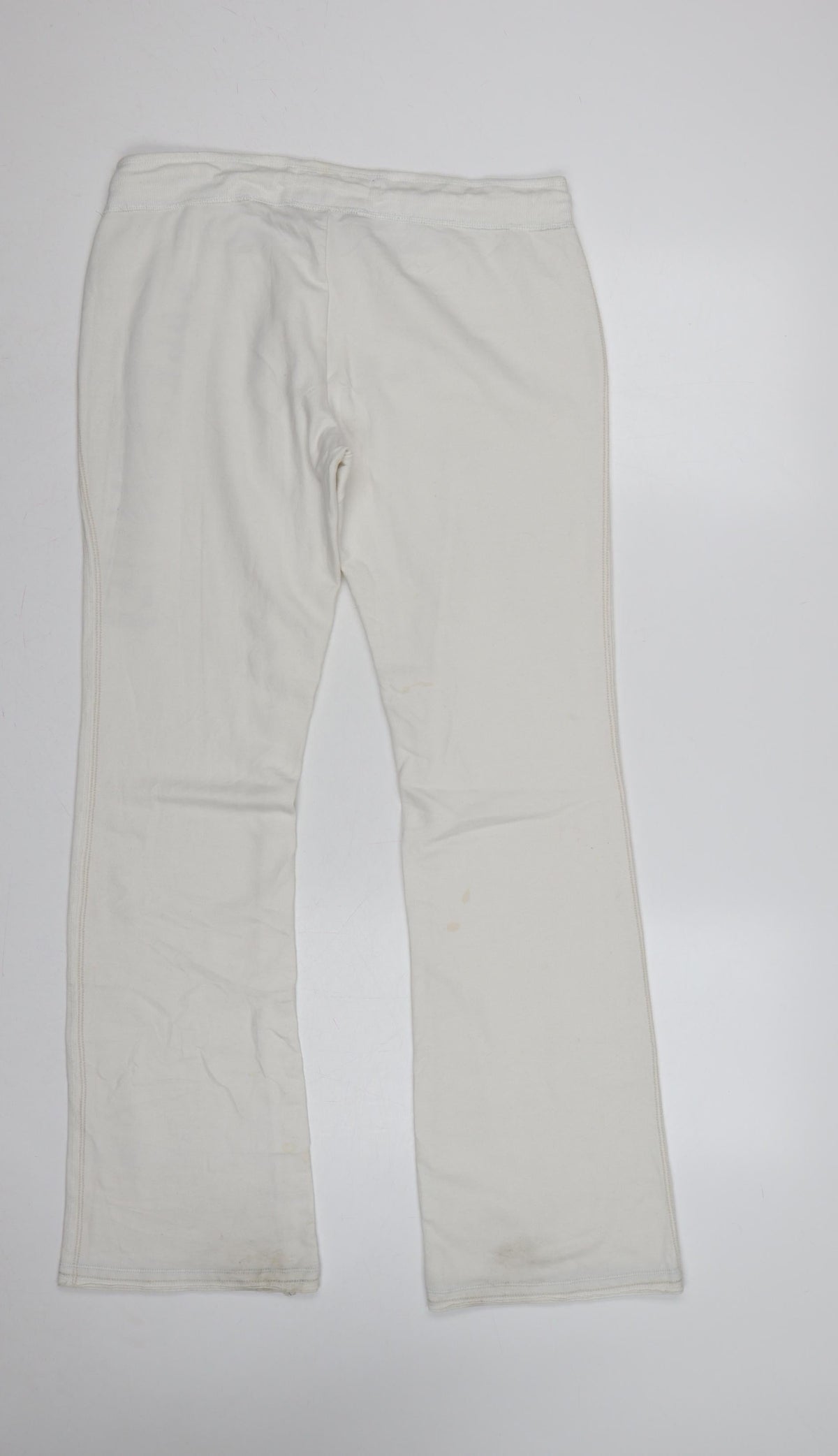 Abercrombie & Fitch Women’s Ivory L Flared Sweatpants Drawstring Logo