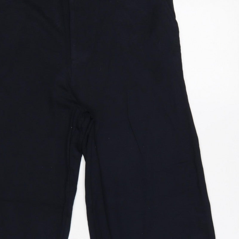 Edit Or's Cut Women's Black UK 14 Wide-Leg High Rise Trousers