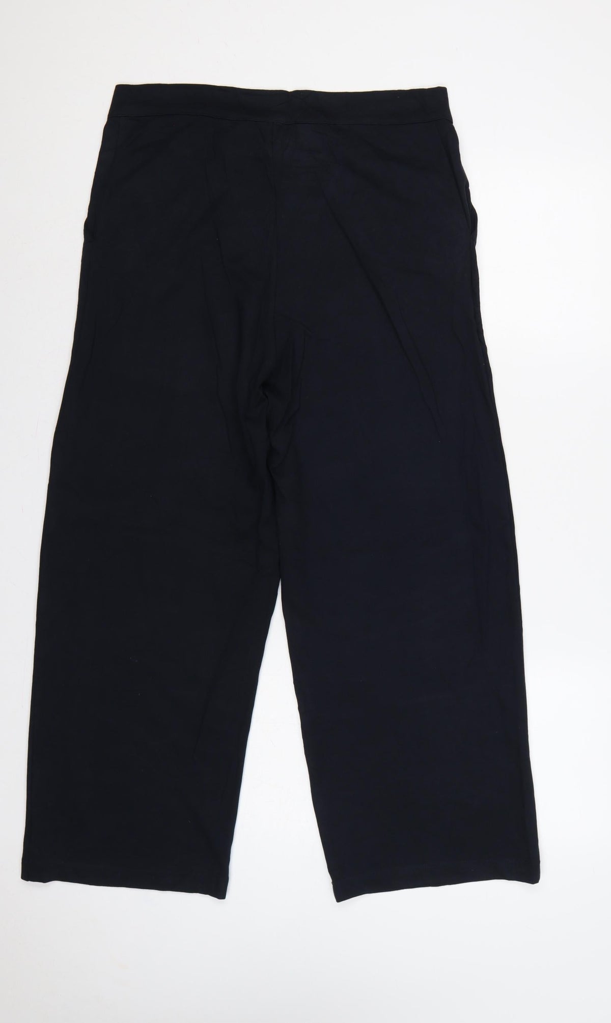 Edit Or's Cut Women's Black UK 14 Wide-Leg High Rise Trousers