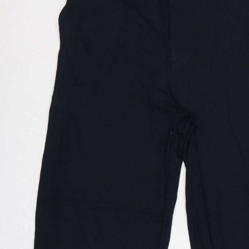 Edit Or's Cut Women's Black UK 14 Wide-Leg High Rise Trousers