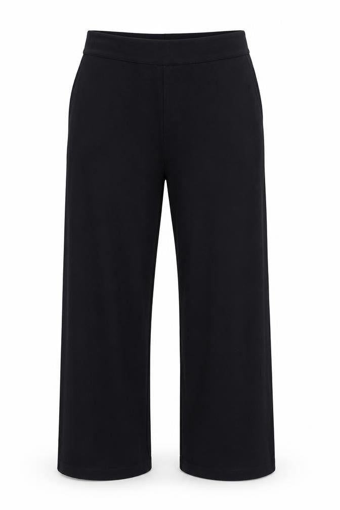 Edit Or's Cut Women's Black UK 14 Wide-Leg High Rise Trousers