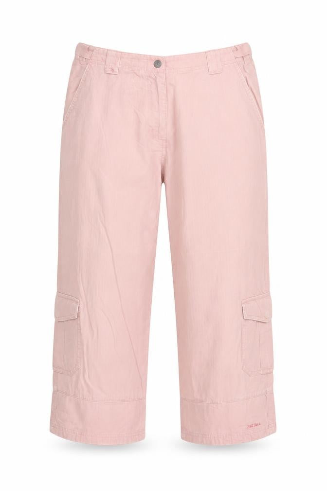 Fat Face Women Pink UK 12 Cotton Cargo Capri Trousers Pockets