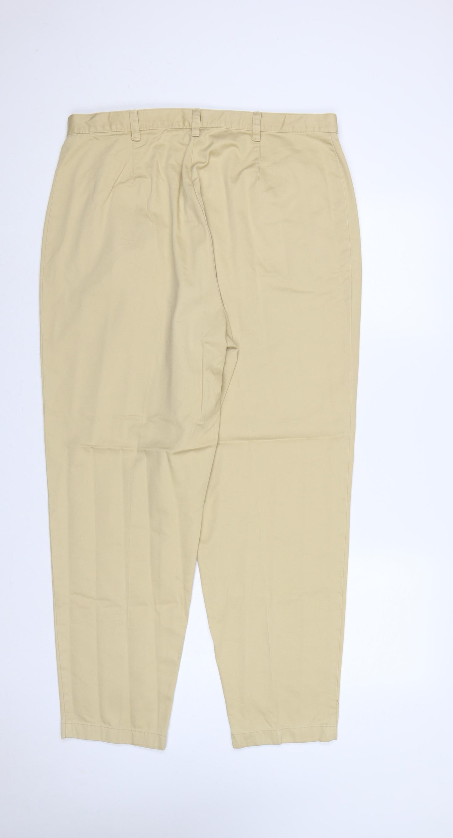 Softal Process Women’s Beige Chino Trousers Size 18 Cotton Tapered