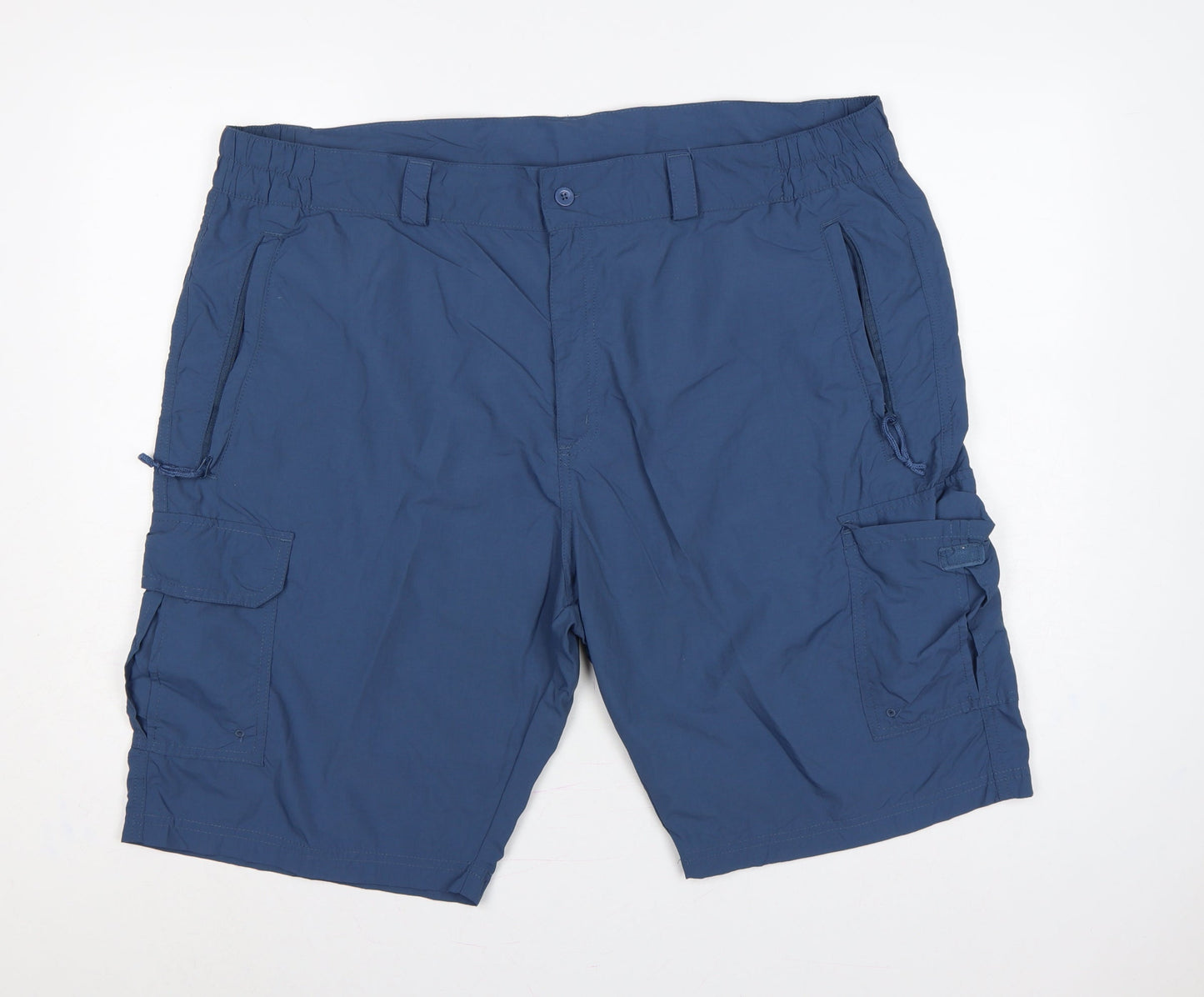 Mountain Warehouse Mens Blue Size 42 Lightweight Cargo Shorts