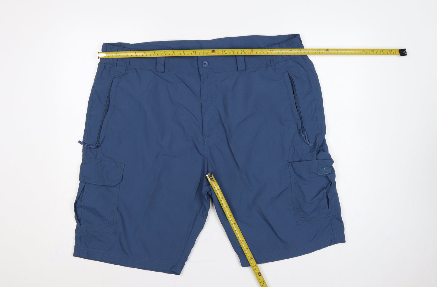 Mountain Warehouse Mens Blue Size 42 Lightweight Cargo Shorts