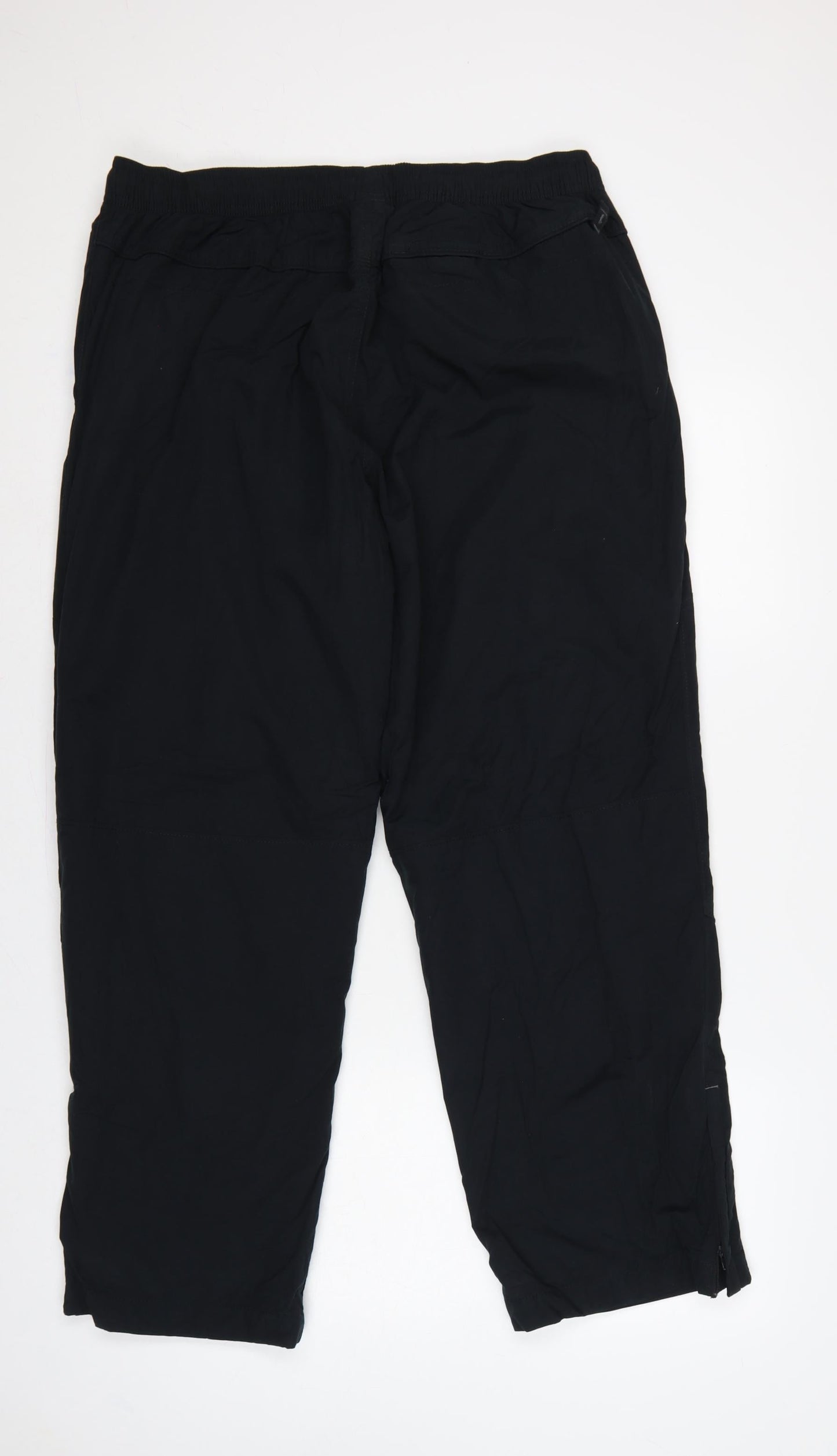 Marks & Spencer Men Black 38W 29L Drawstring Cotton Trousers