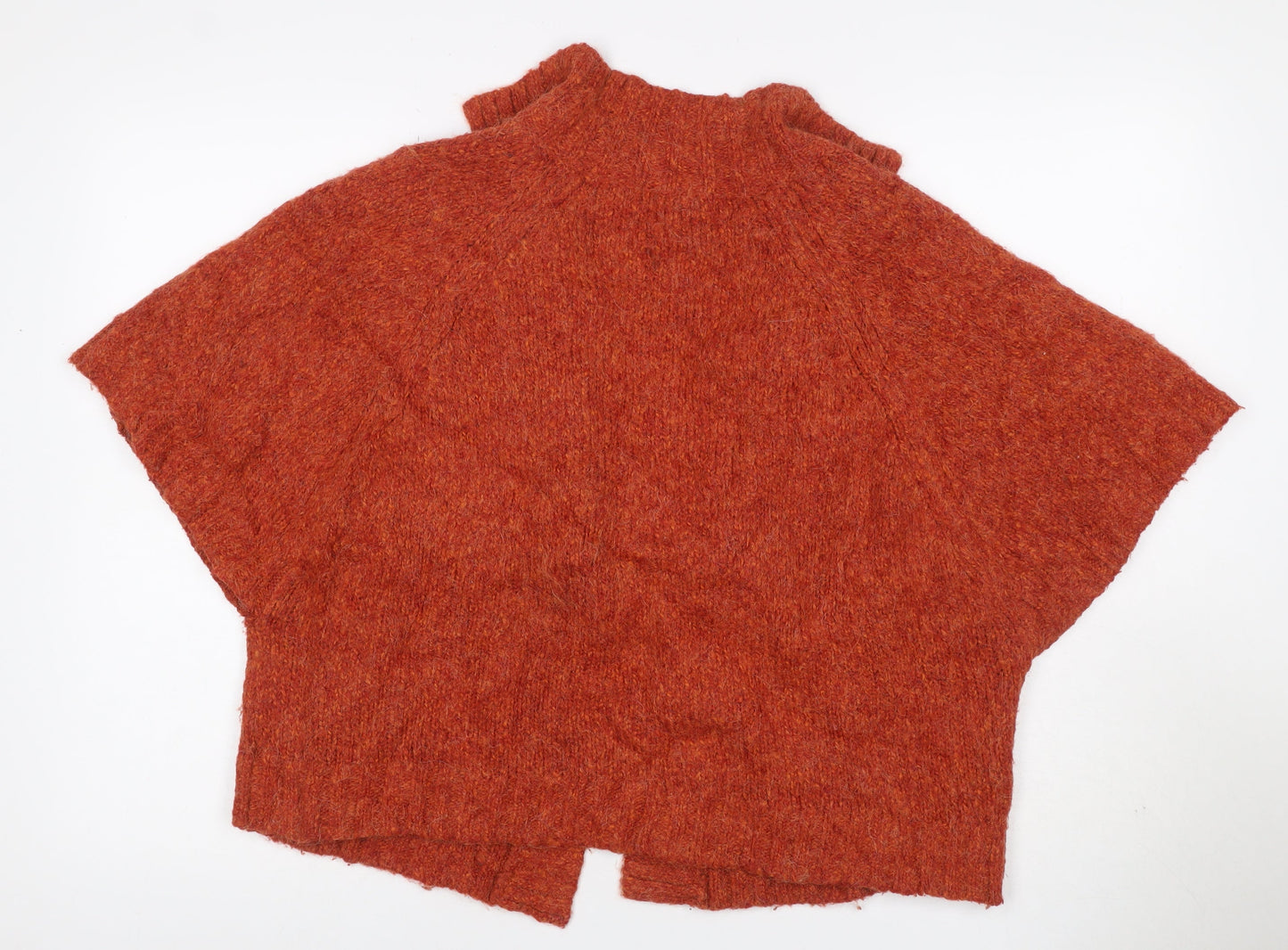 Sarah Spencer Women Orange Alpaca Wool Blend 18 Plus Cardigan