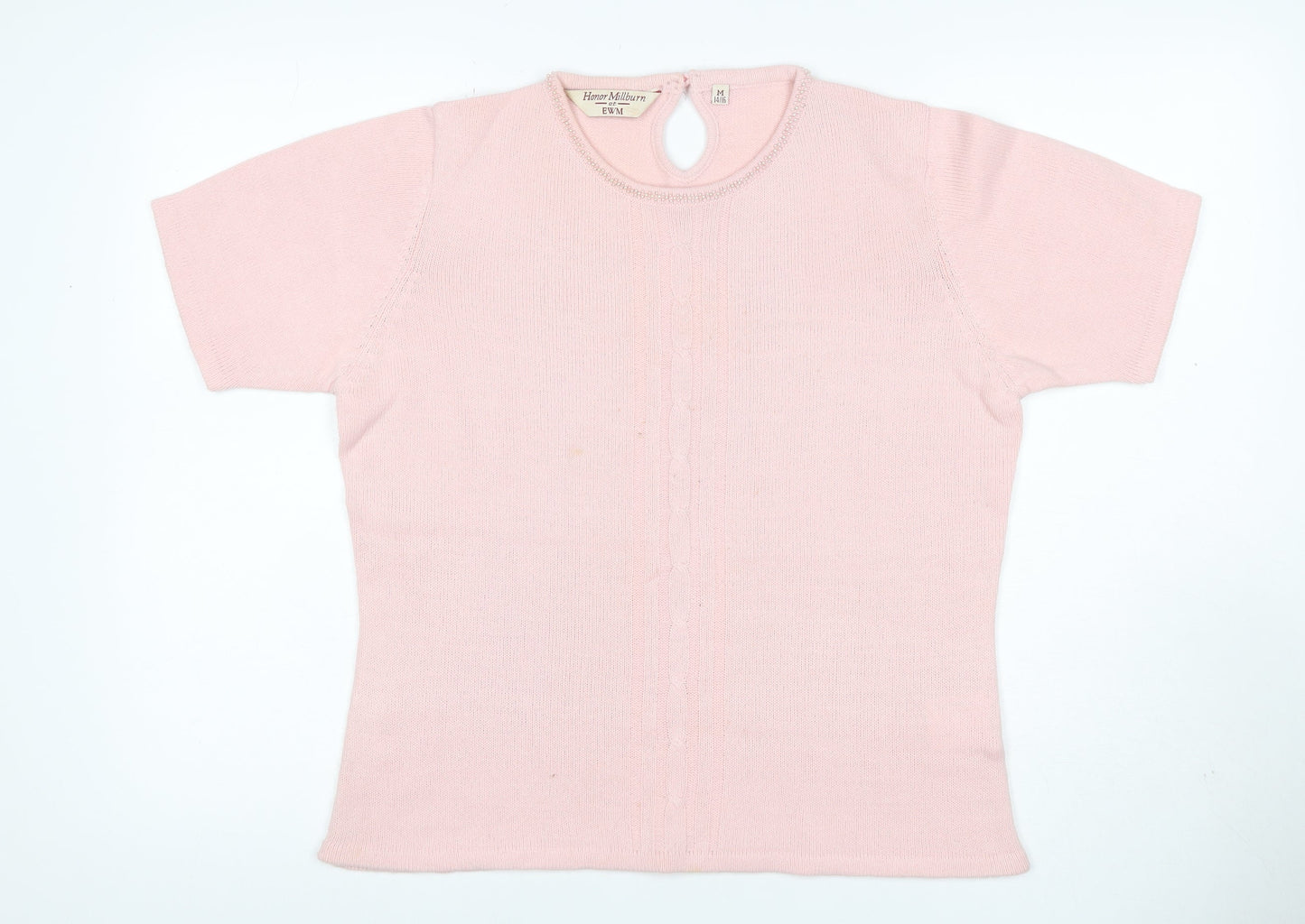 Honor Millburn at EWM Women’s Pink Size 14 Cable Knit Beaded Jumper