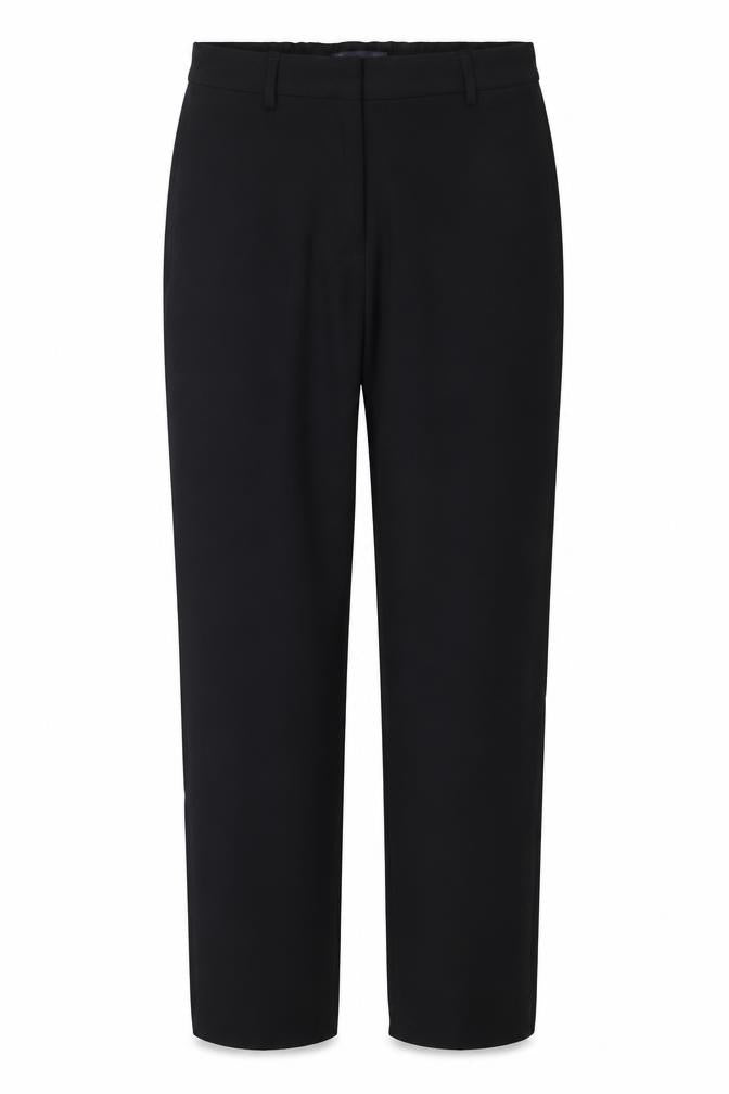 Marks & Spencer Women Black UK 4 Short Straight Tailored Trousers