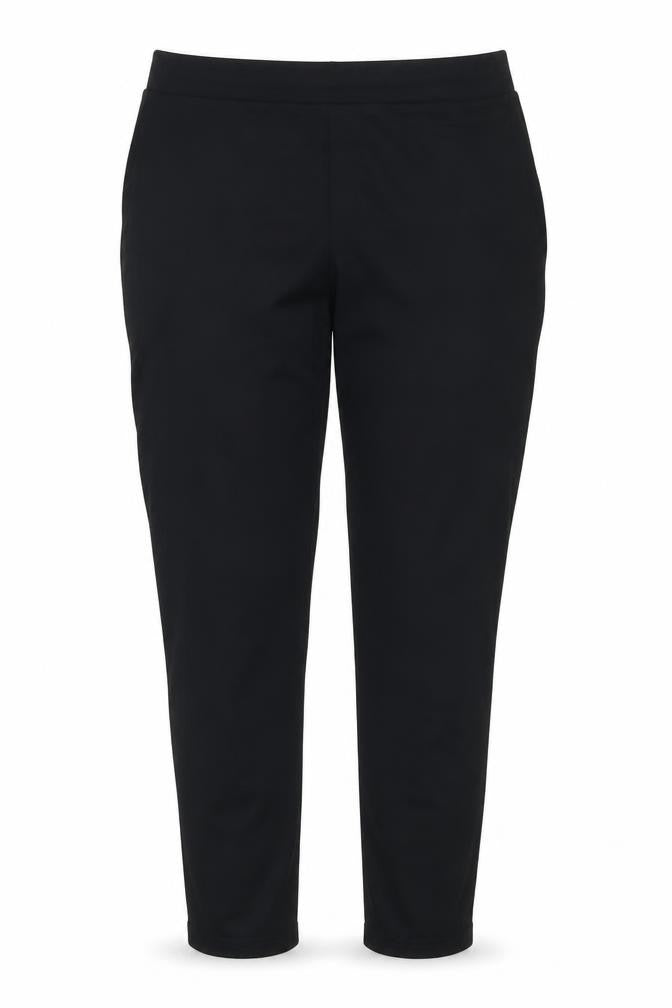 Marks & Spencer Women’s Black Side Stripe Wide-Leg Stretch Trousers UK 14