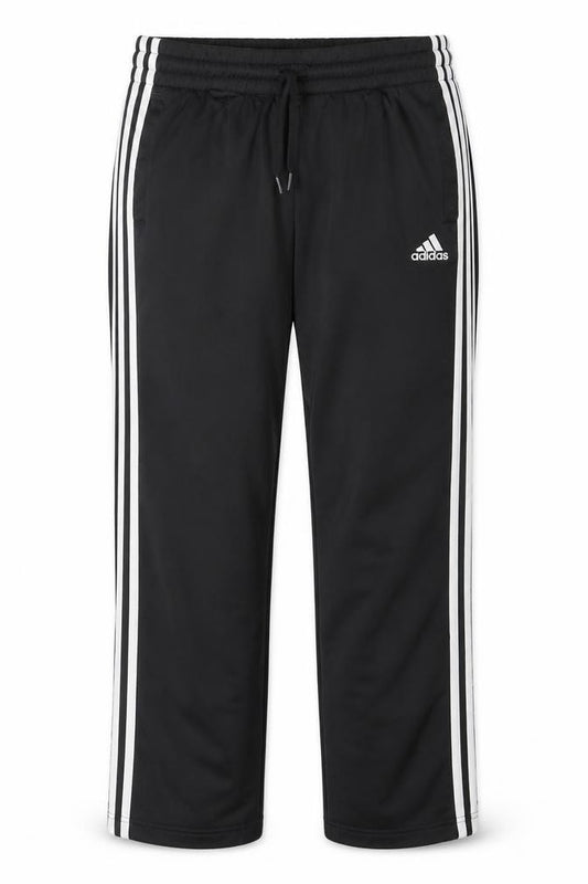 Adidas Women’s Black UK 18 Track Pants White 3 Stripe Primegreen