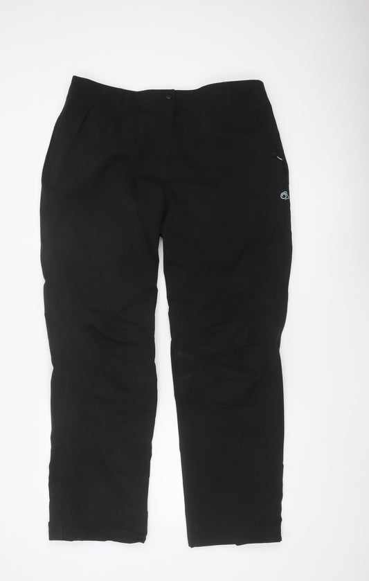 Craghoppers Women’s Black UK 16 Regular Aquadry Waterproof Rain Trousers