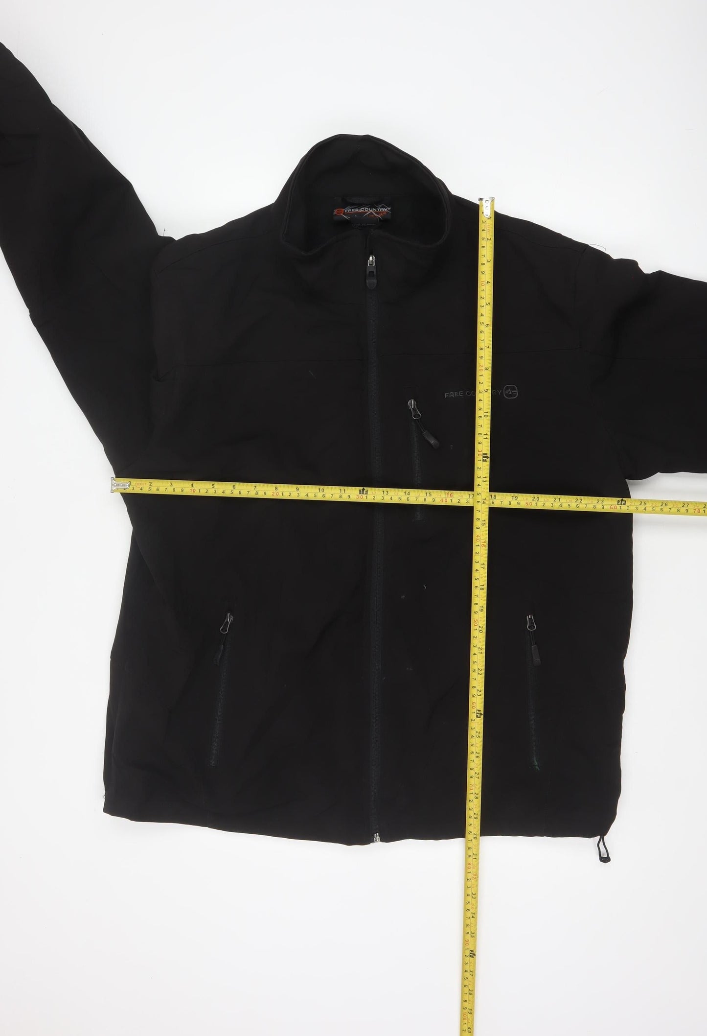 Free Country Men’s Black XL Softshell Full Zip Outdoor Jacket