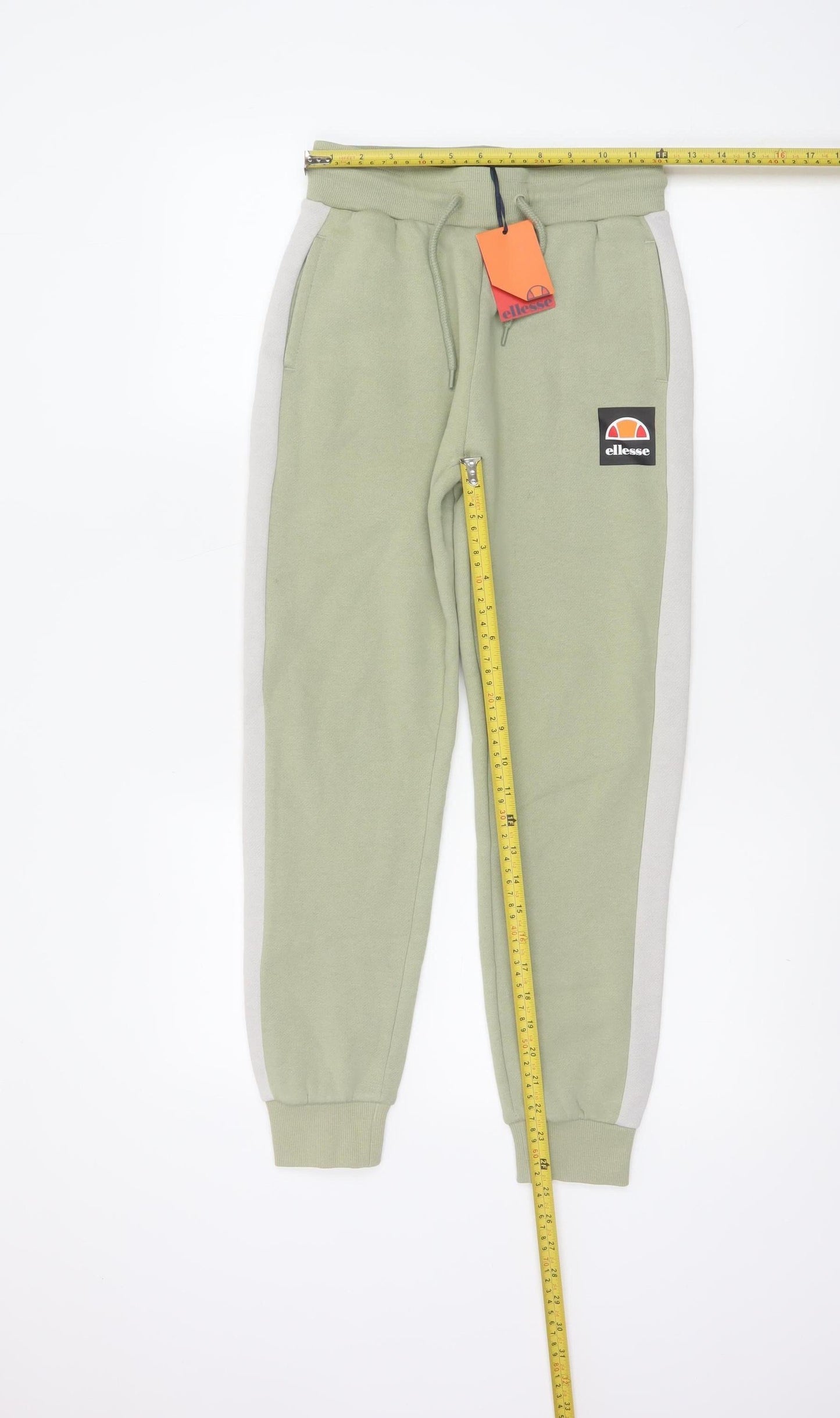 Ellesse Boys Green 10-11 Years Jogger Sweatpants Side Stripe NWT
