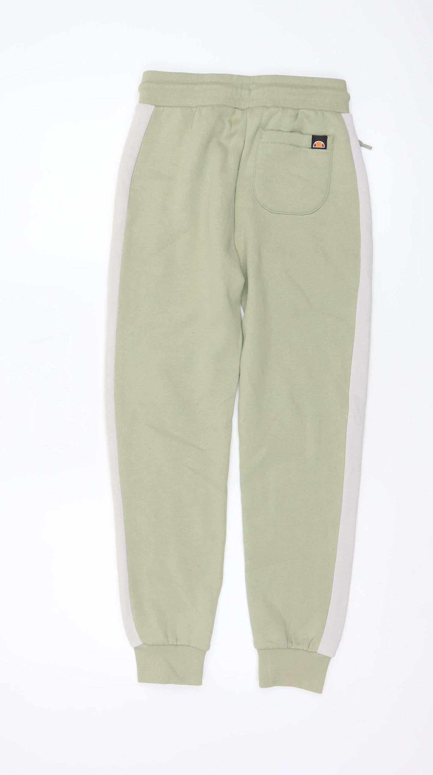 Ellesse Boys Green 10-11 Years Jogger Sweatpants Side Stripe NWT