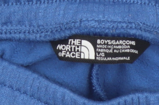 The North Face Boys Blue L Jogger Trousers Elastic Waist Logo