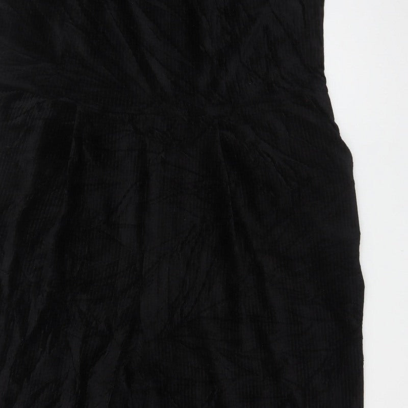 ASOS DESIGN Curve Women Black UK 26 Wide Leg Strappy Jumpsuit