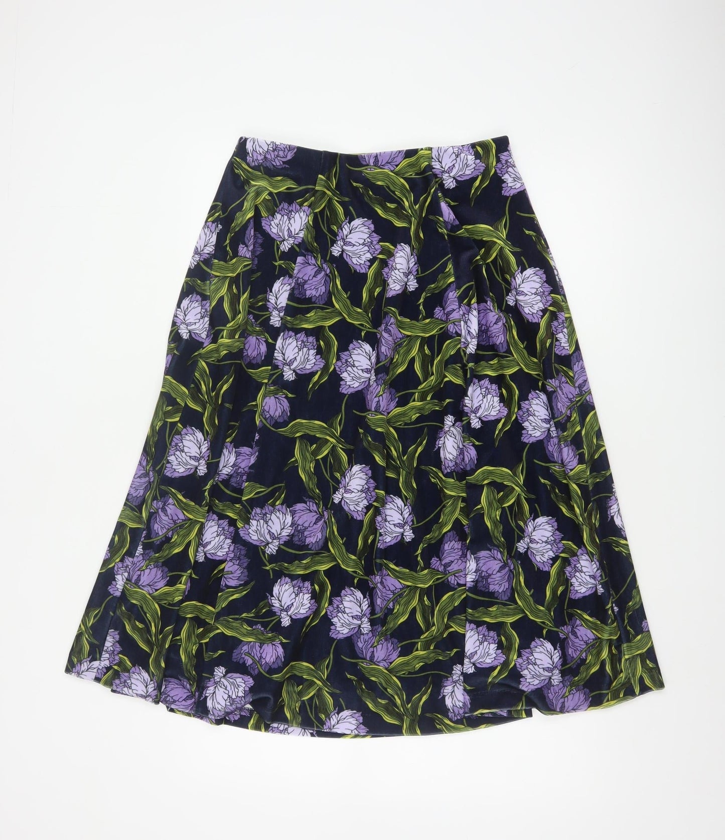 Marks and Spencer Women’s Multicoloured Floral A-Line Midi Skirt UK 10