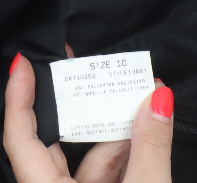 Précis Women Black UK 10 Tuxedo Blazer Wool Gold Floral Cuff Vintage