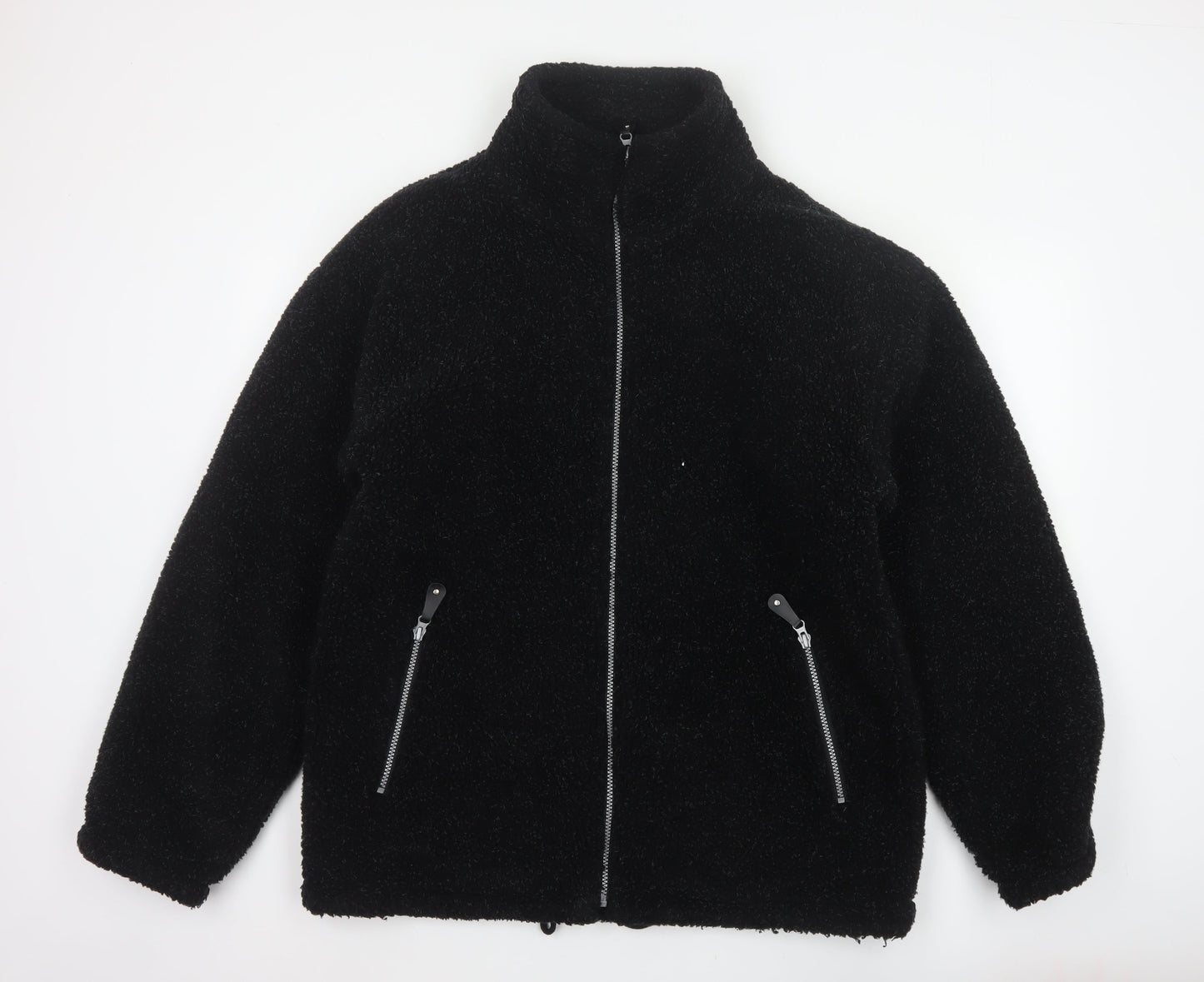 Country Trader Men’s Black L Fleece Full Zip Lined Jacket