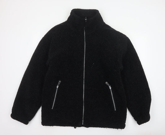 Country Trader Men’s Black L Fleece Full Zip Lined Jacket
