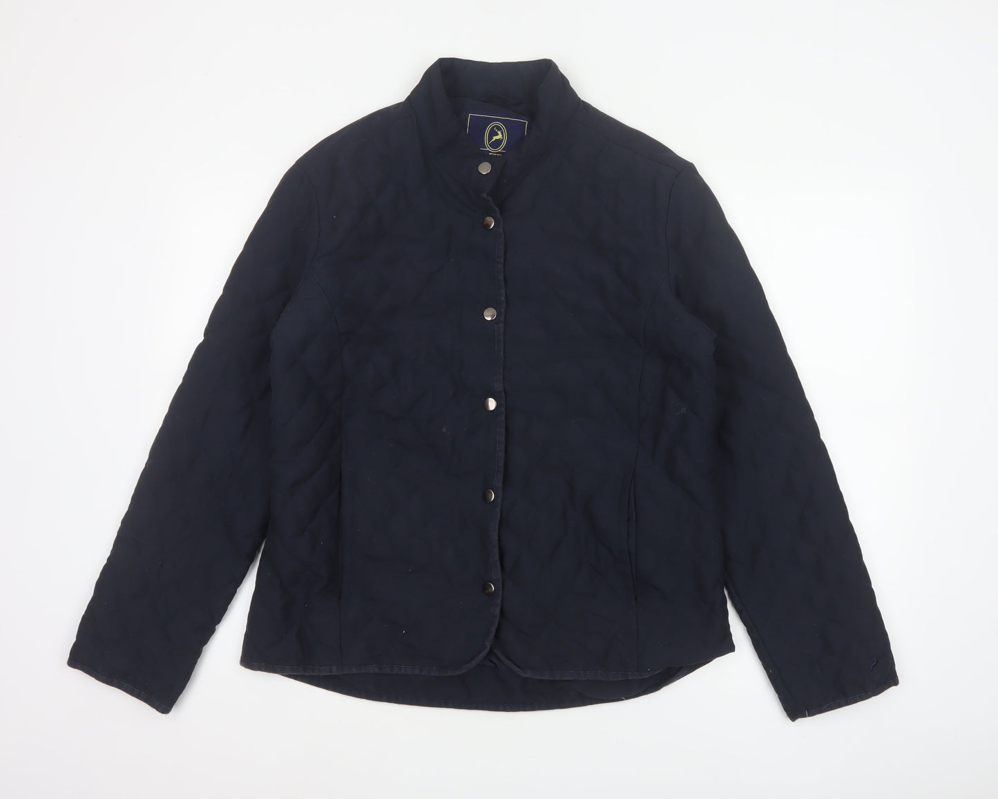 P.G.FIELD Men’s Blue M Quilted Padded Snap Jacket Outdoor