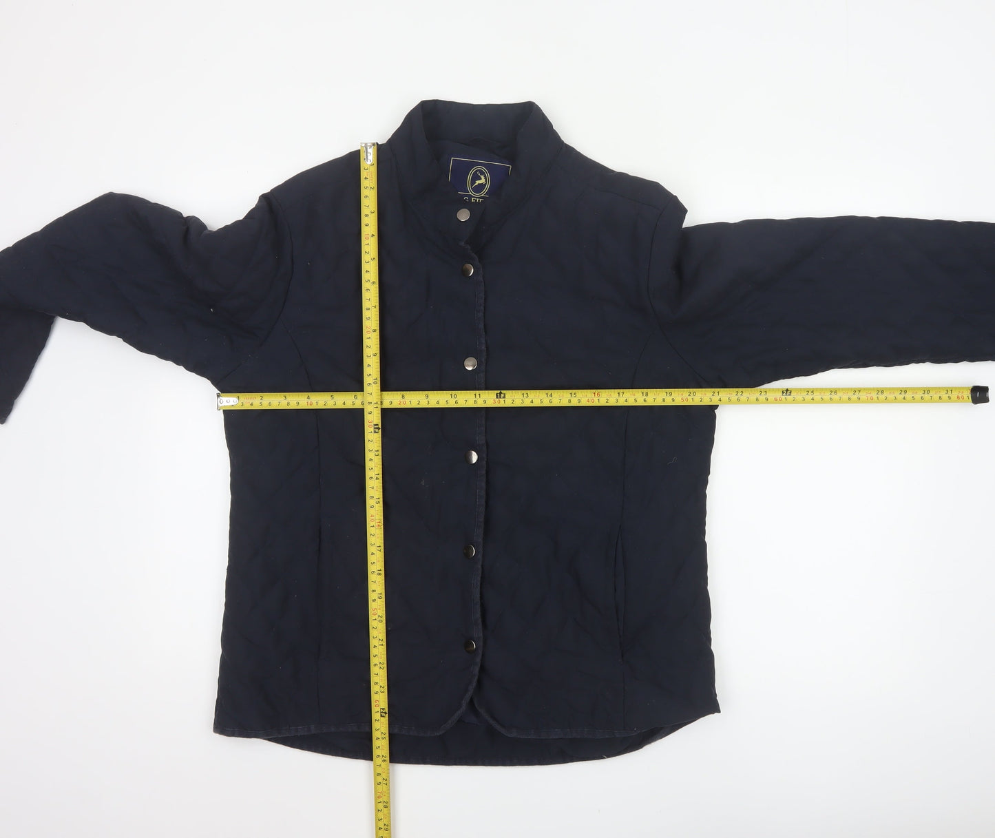 P.G.FIELD Men’s Blue M Quilted Padded Snap Jacket Outdoor