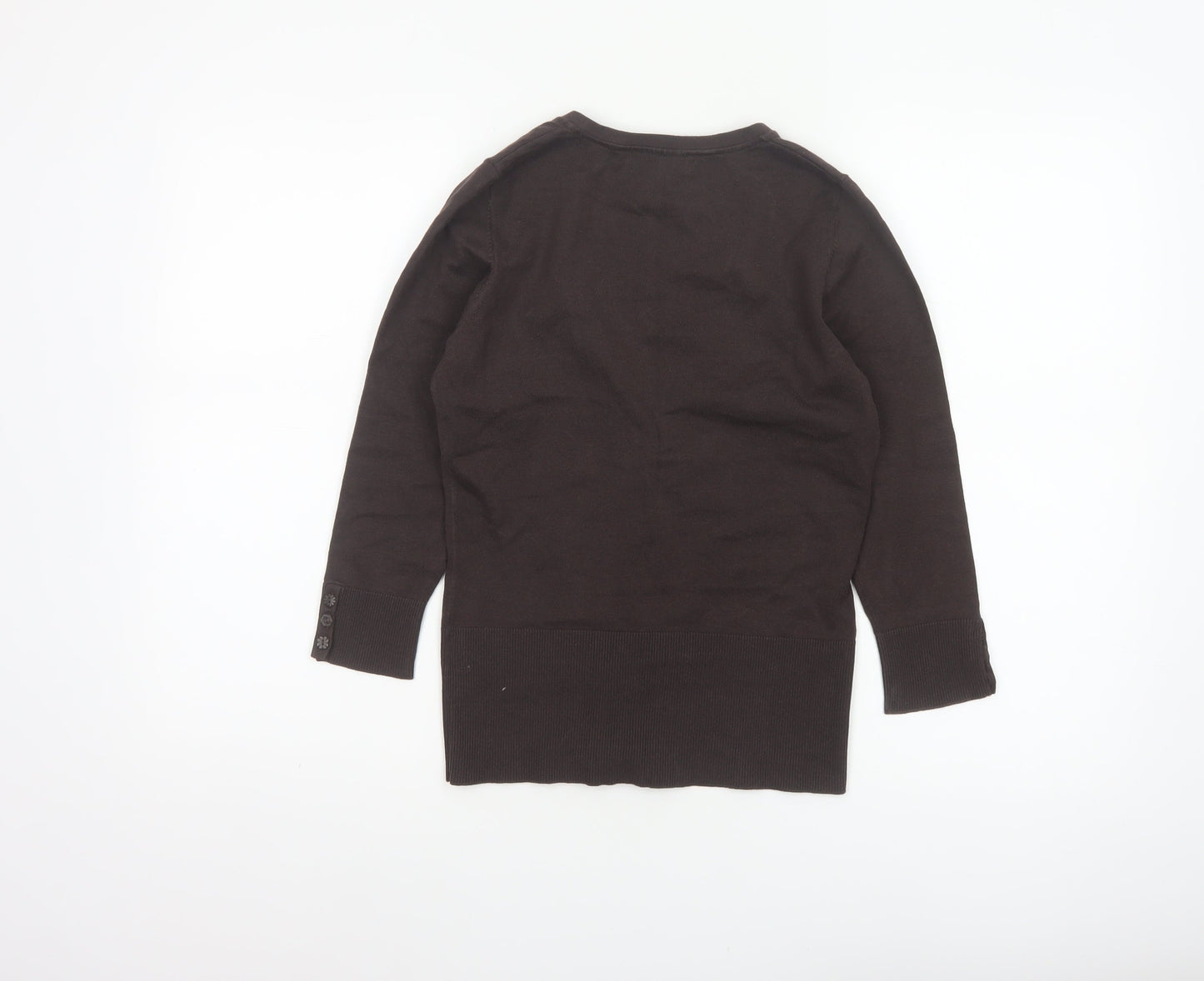 Monsoon Women’s Brown Knit V-Neck Button Cardigan UK 8