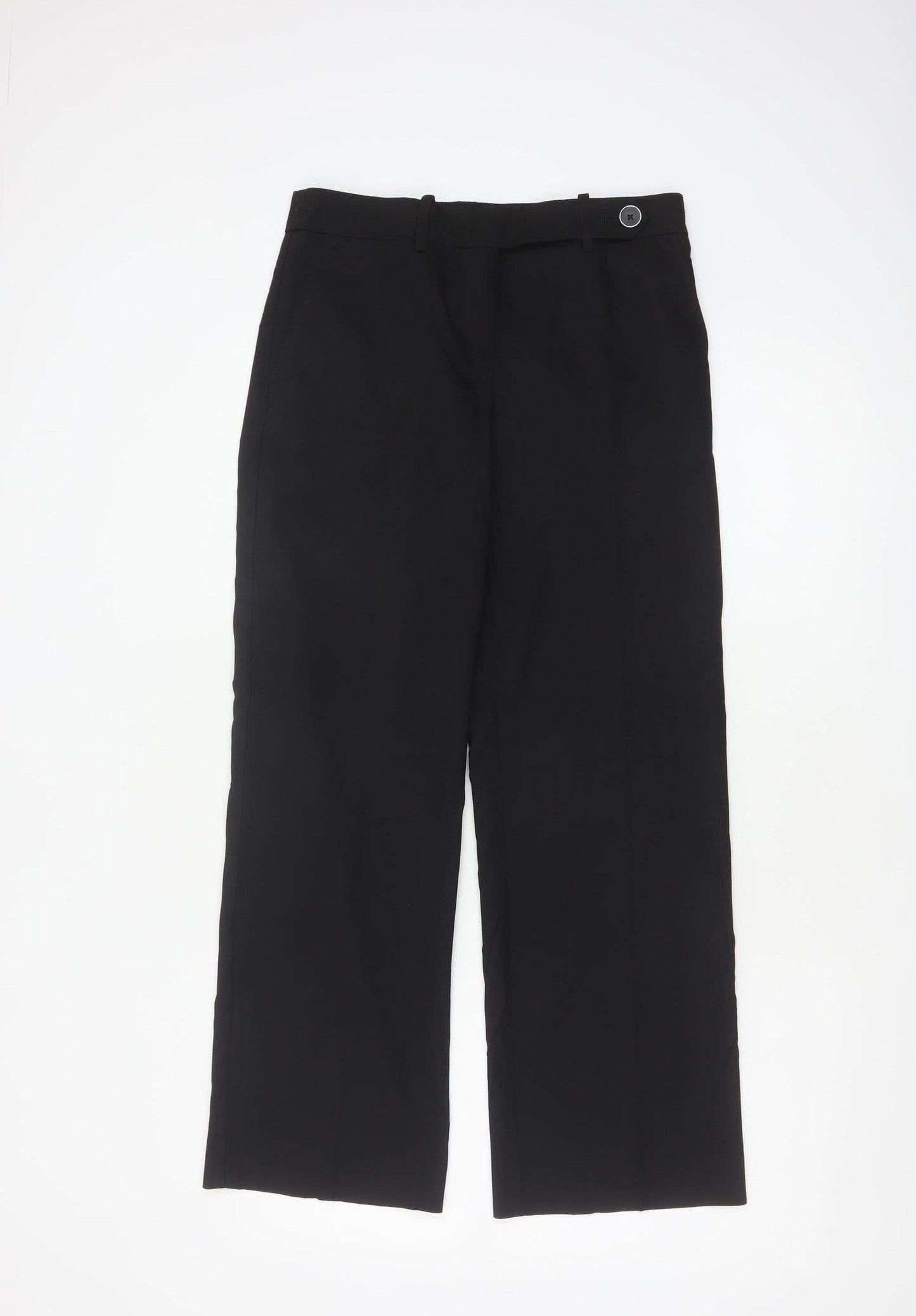 Next Women’s Black UK 6R Straight Leg Dress Trousers Workwear
