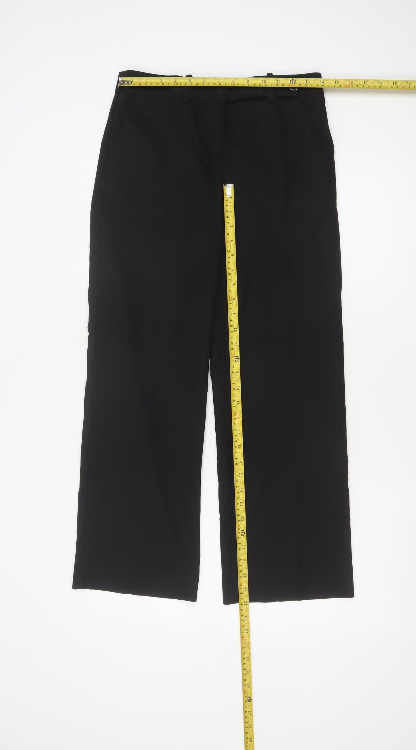 Next Women’s Black UK 6R Straight Leg Dress Trousers Workwear