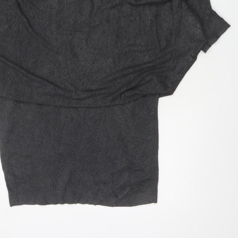 Phase Eight Women Grey Size 14 Batwing Tunic Jumper Boat Neck Knit