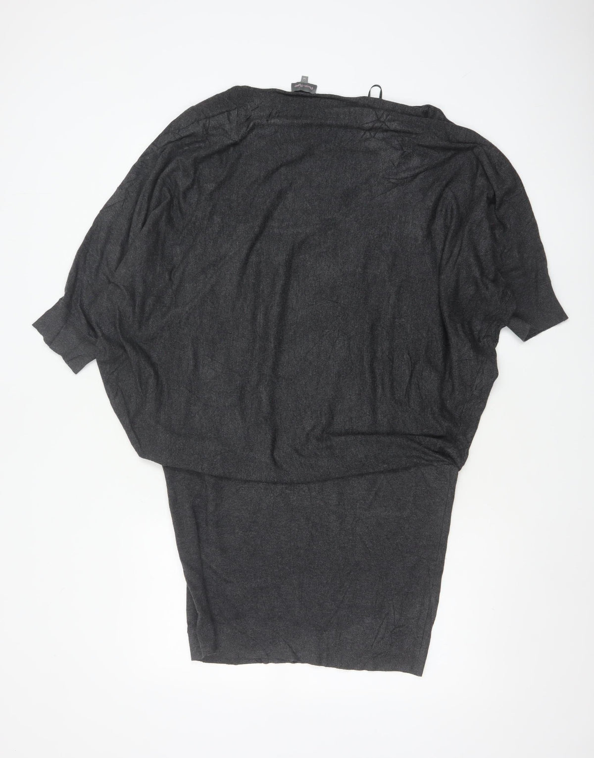 Phase Eight Women Grey Size 14 Batwing Tunic Jumper Boat Neck Knit