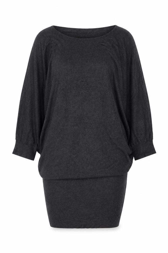 Phase Eight Women Grey Size 14 Batwing Tunic Jumper Boat Neck Knit