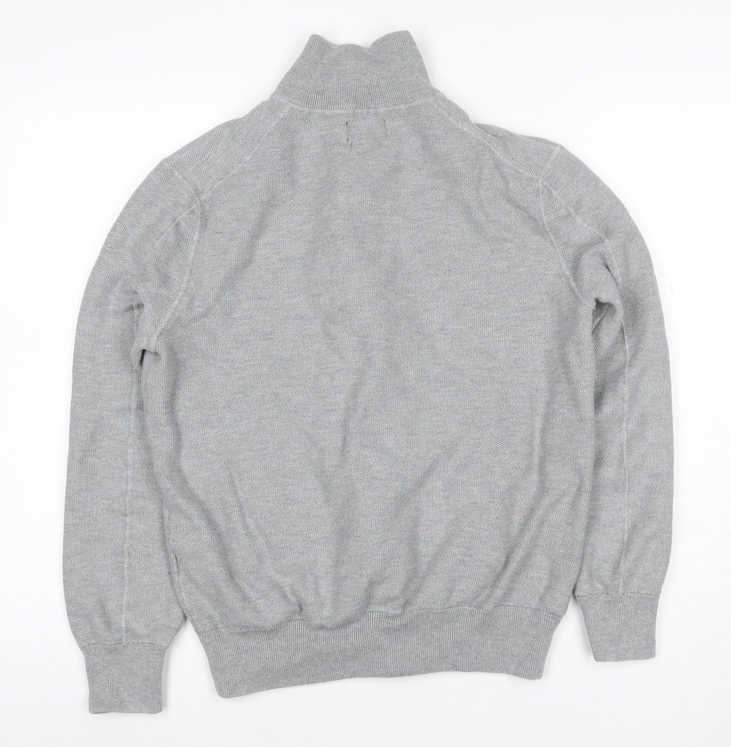 Polo Ralph Lauren Men’s Grey S Full Zip Pima Cotton Knit Sweatshirt