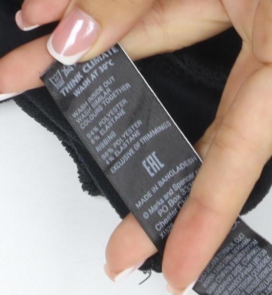 Marks and Spencer Women Black UK 14 Velour Full Zip Hooded Hoodie