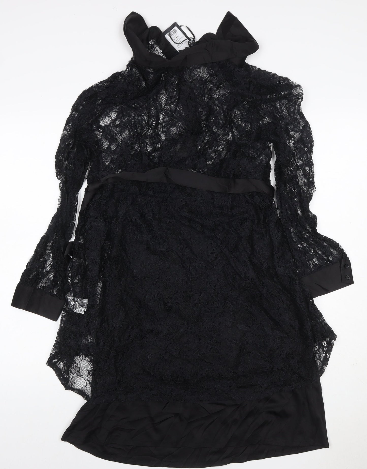 Pour Moi Women’s Black UK 16 Lace Fit & Flare Knee Dress