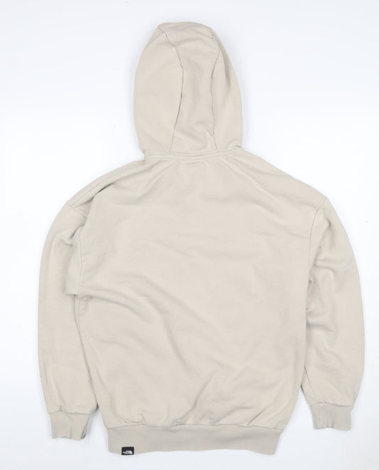 The North Face Women's Beige M Pullover Hoodie Logo Hooded